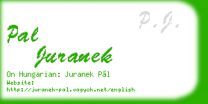 pal juranek business card