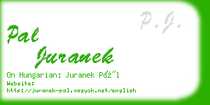 pal juranek business card